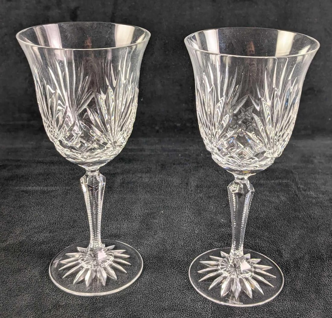 Two Rogaska Crystal Richmond Cut Water Goblets (1 of 6)