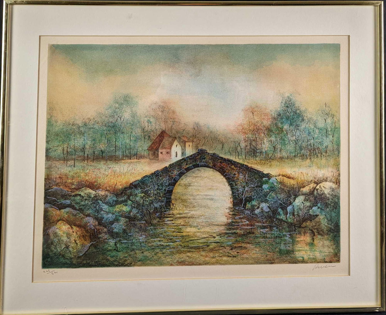 JB LE Antonio Rivera The Little Bridge Lithograph (1 of 6)