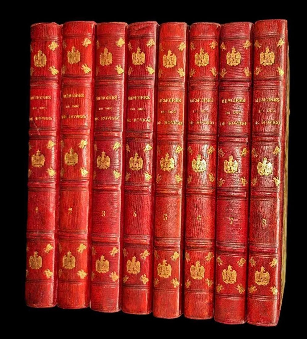 8 Volumes 1828 Memoires Du Duc De Rovigo Hardcovers (1 of 10)