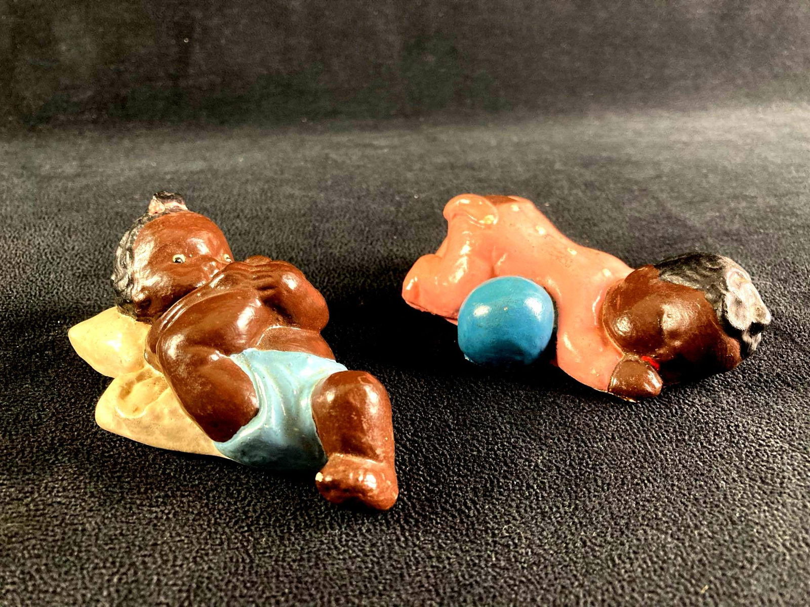 (2) Porcelain African American Baby Wall Decorations (1 of 4)