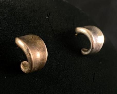 Sterling Silver Half-Hoop Earrings: Sterling Silver Half-Hoop Earrings DETAILS: Metal - .925 Sterling Silver Color - Silver Tested