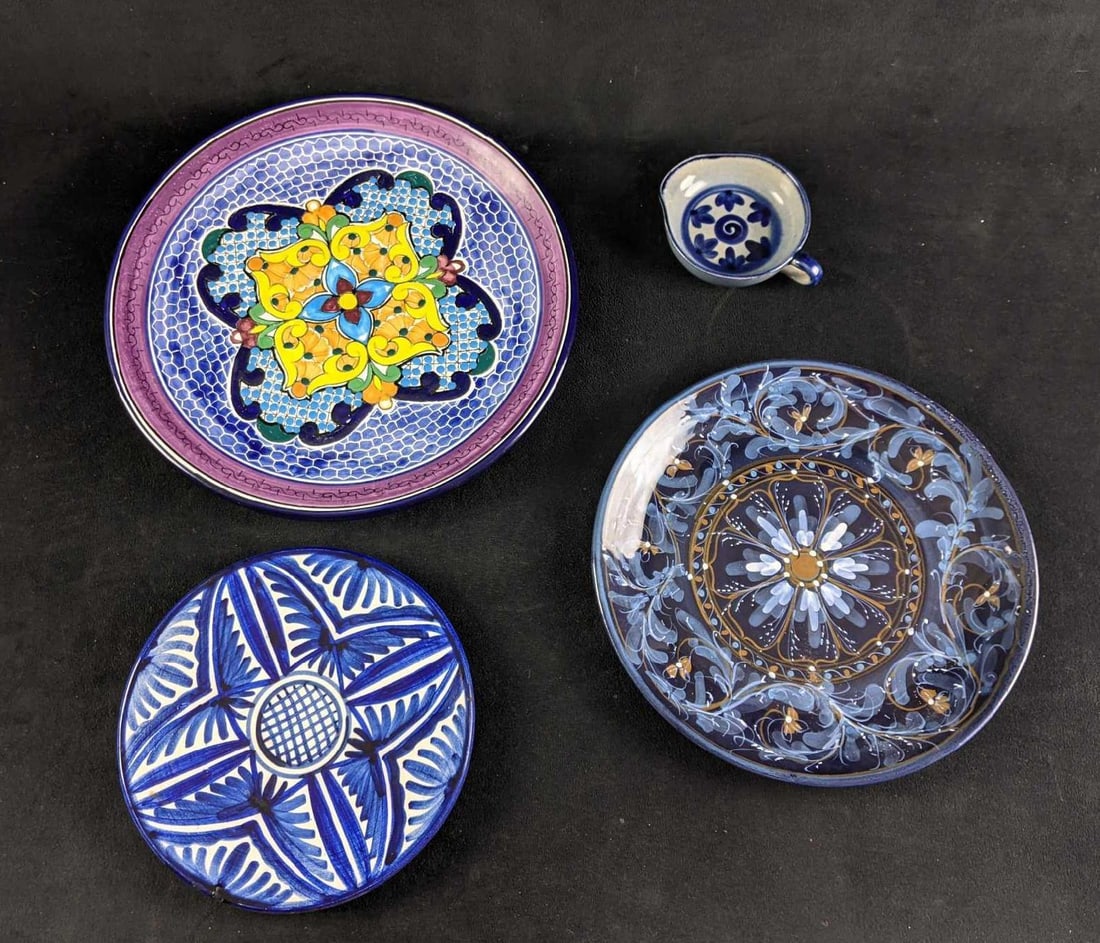 Decorative Plates Hand Painted Mexican, Spanish: Decorative Plates Hand Painted Mexican & Spanish