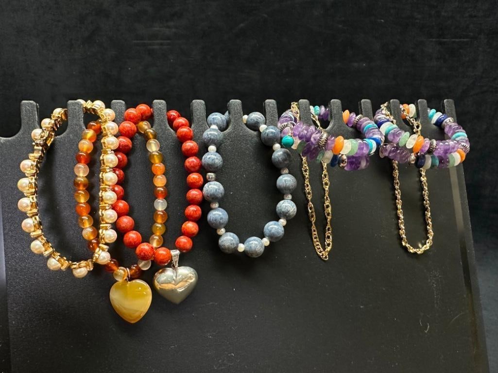 Lot of Sterling Silver Bracelets (1 of 5)