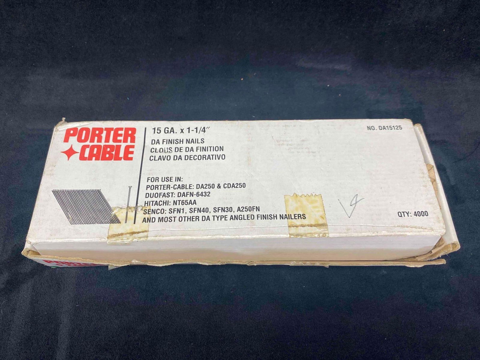 Porta Cable 15 GA 1-1/4" Finish Nails Case QTY 4000 (1 of 4)