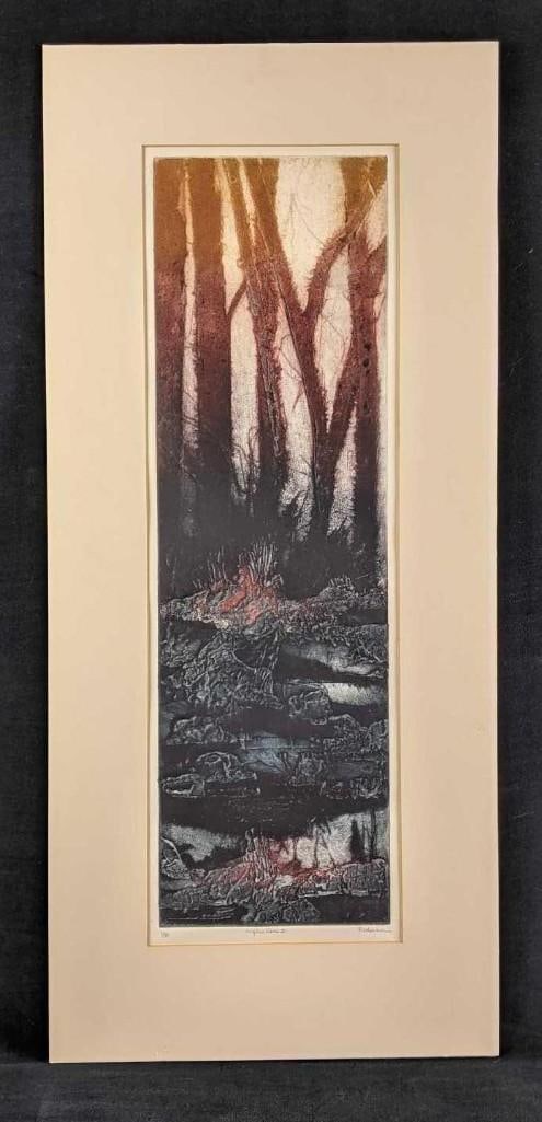 Signed Artwork by Ruth Rodman "Reflection II" (1 of 5)