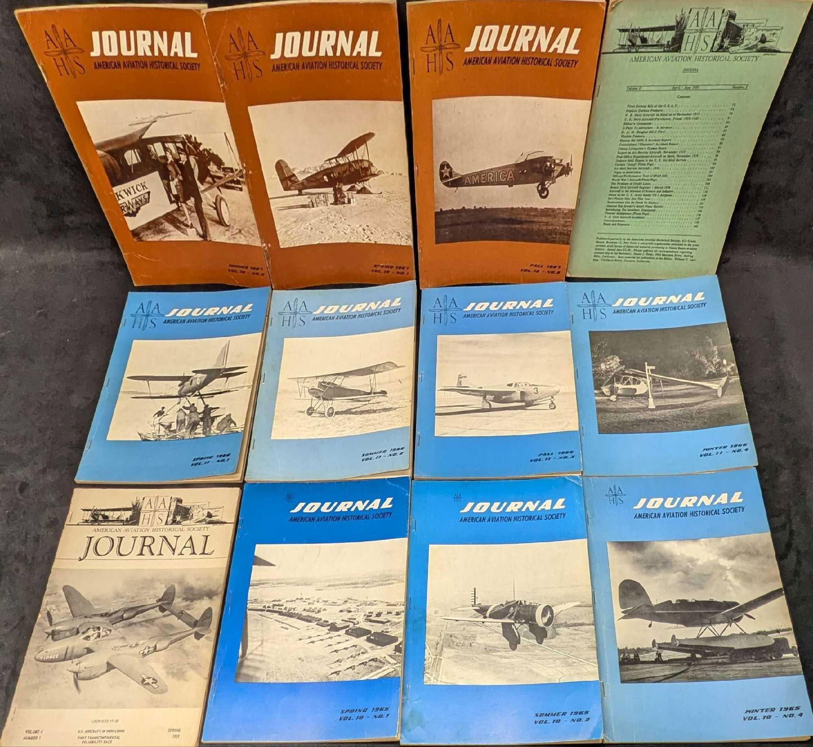 12 1950s & 1960s American Aviation Historical Society Journals B (1 of 4)