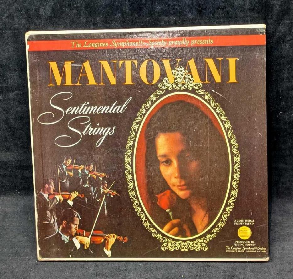 Mantovani Sentimental Strings 5 LP Classical Music Collection: Mantovani Sentimental Strings 5 LP Classical Music Collection. The LPs come in a collector jacket/box that is approx 12 1/2" x 3/4" x 12 1/2" and it weighs 2.80 lbs. There are some wear on the