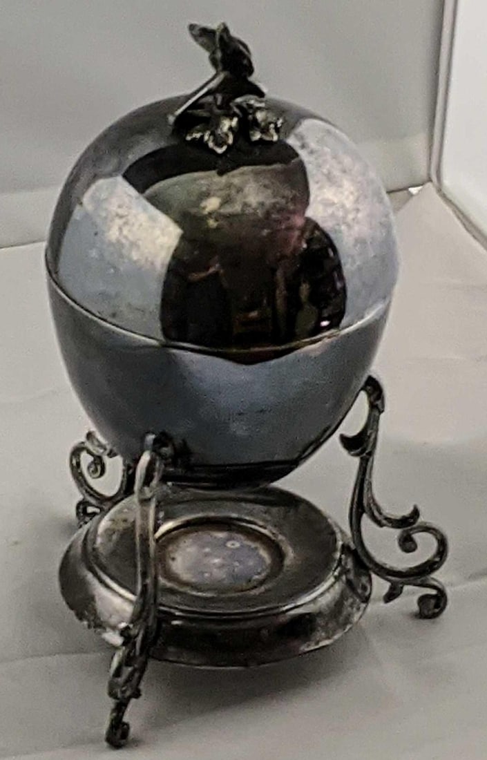 Vintage Silver Plate Egg Coddler - 2
