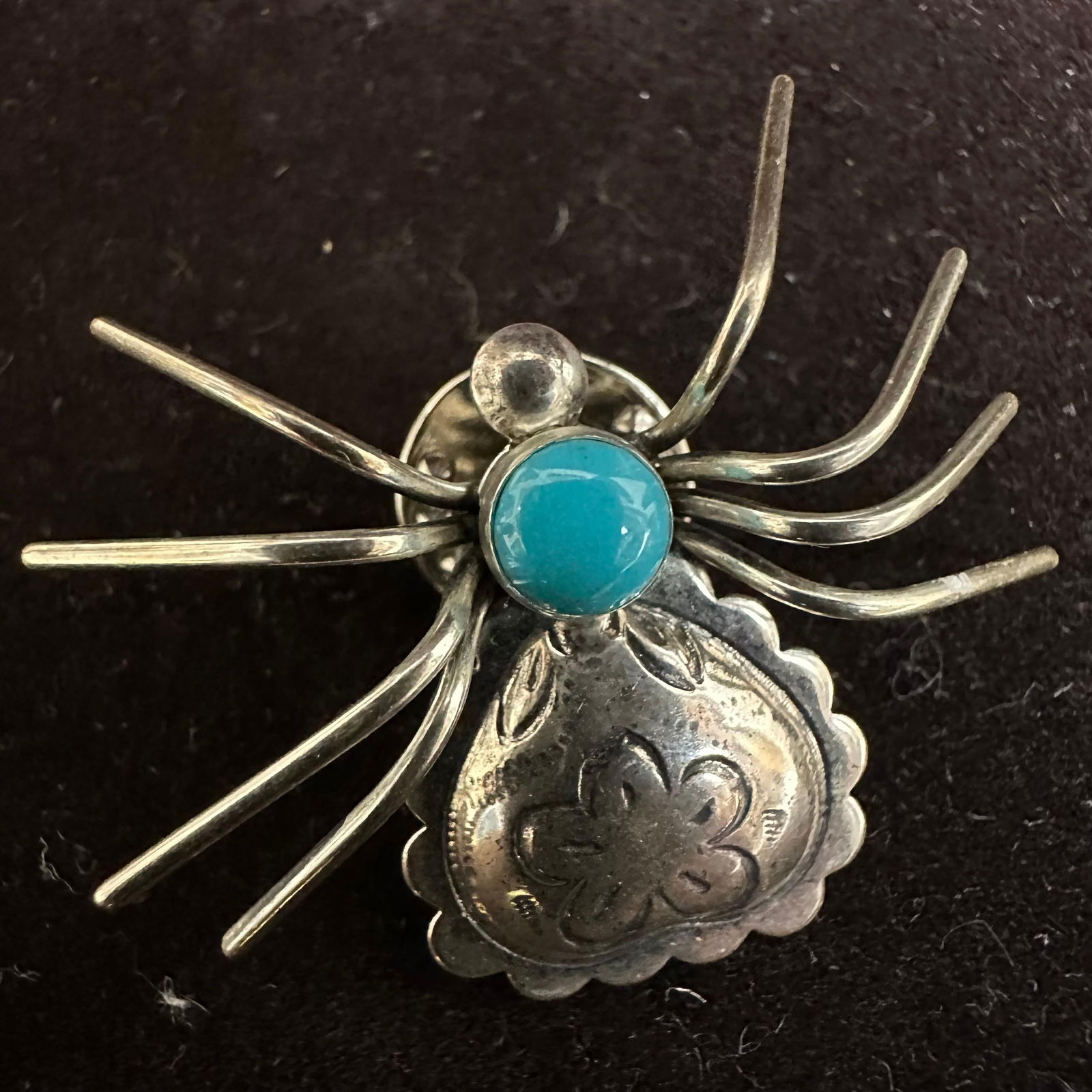 Carolyn Pollack Relios 925 Turquoise Sterling Silver Brooch L34 (1 of 7)