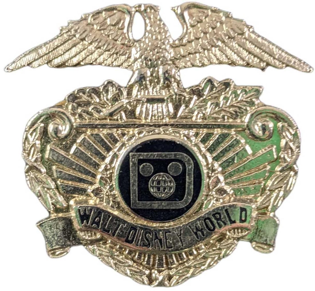 Early 1980s Disney World Female Security Metal Hat Badge (1 of 2)