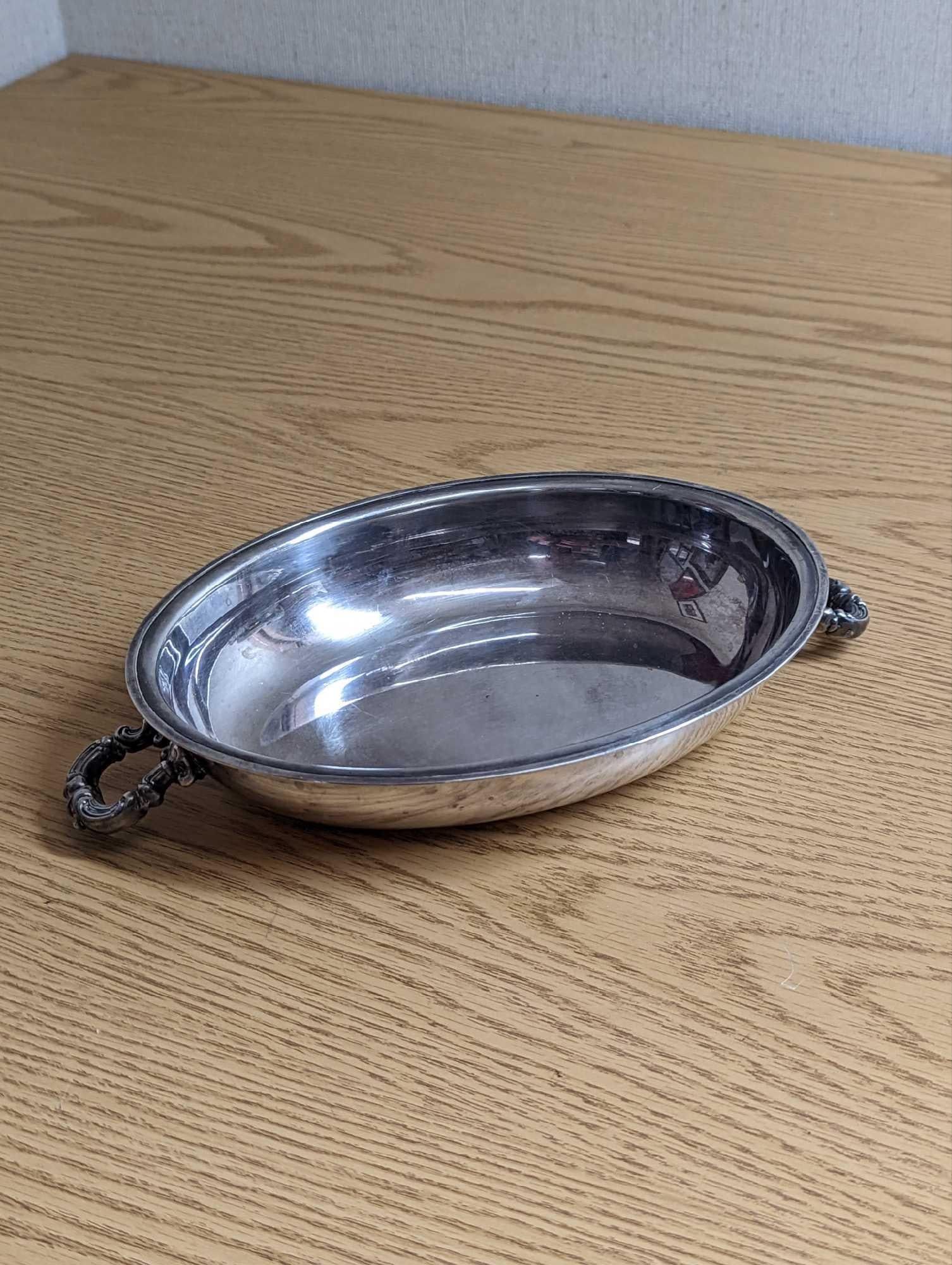 Vintage Silverplated Rice Server - 3