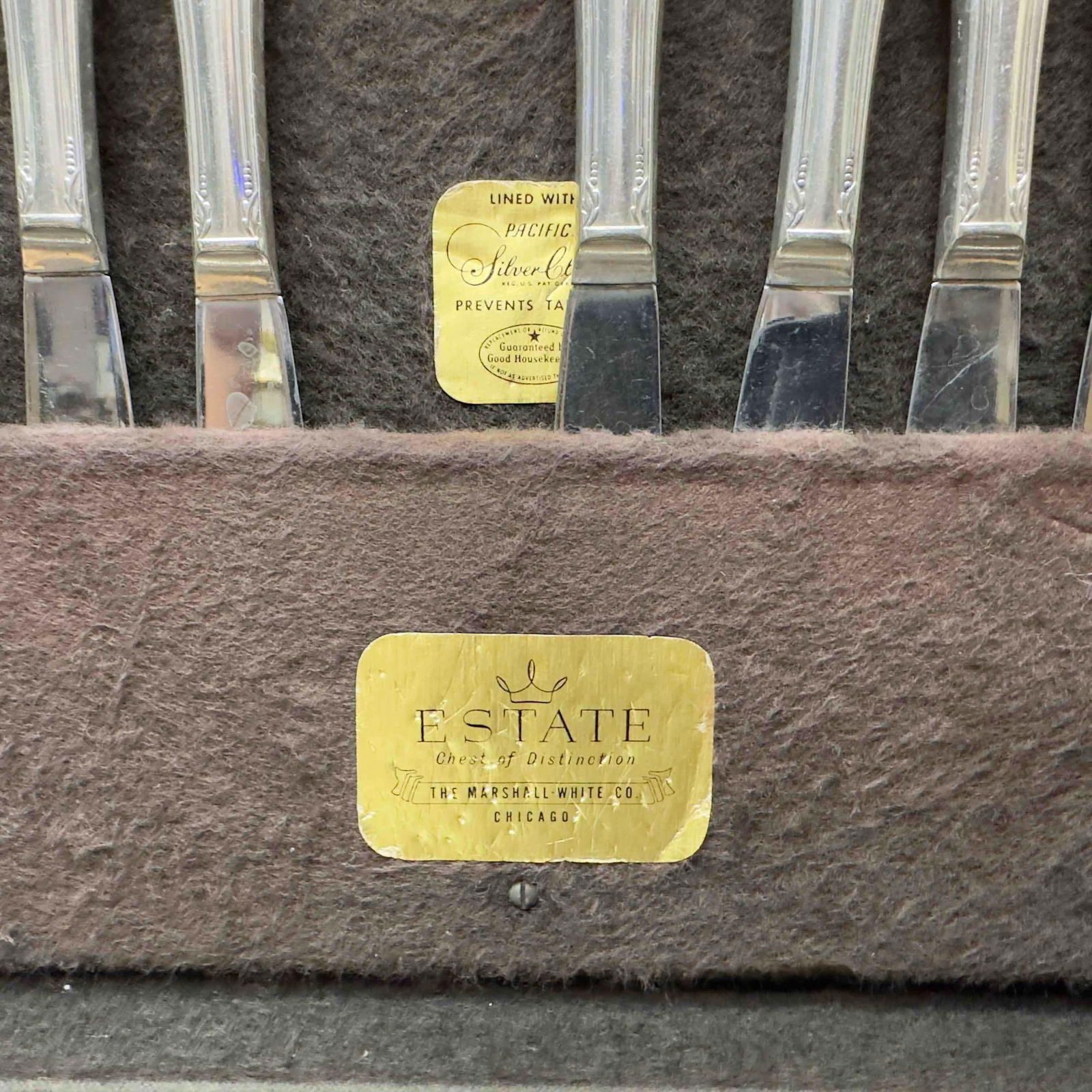 Marshall-White Co. Chicago Silverware Flatware Bakelite Storage Box - 8