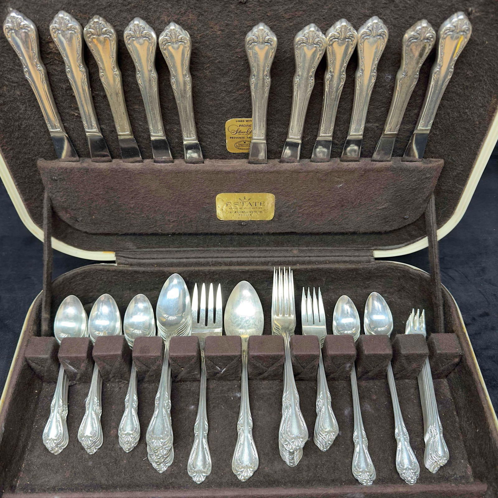 Marshall-White Co. Chicago Silverware Flatware Bakelite Storage Box - 9