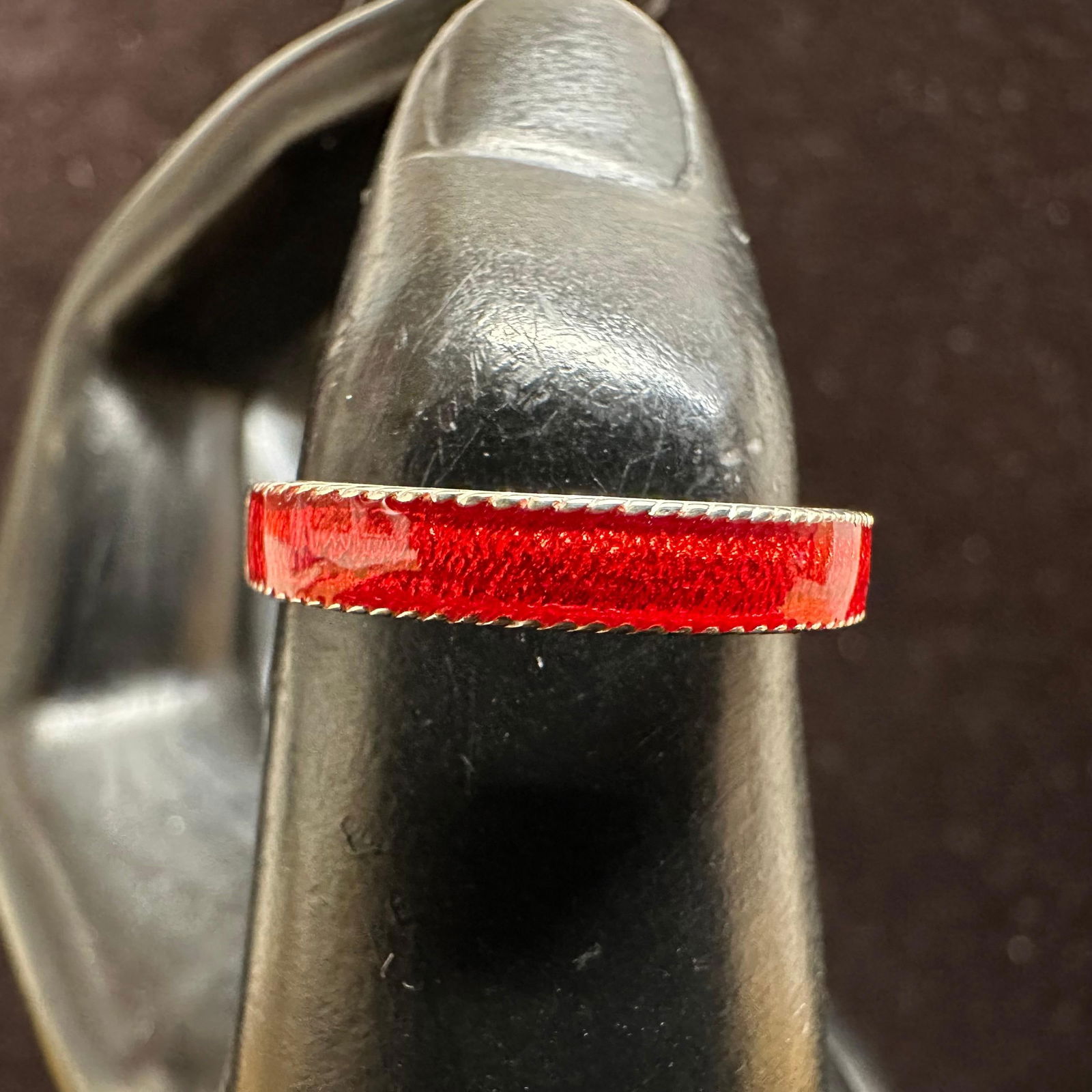 Multi Color Enamel Sterling Silver Stacking Ring Set L54 - 11