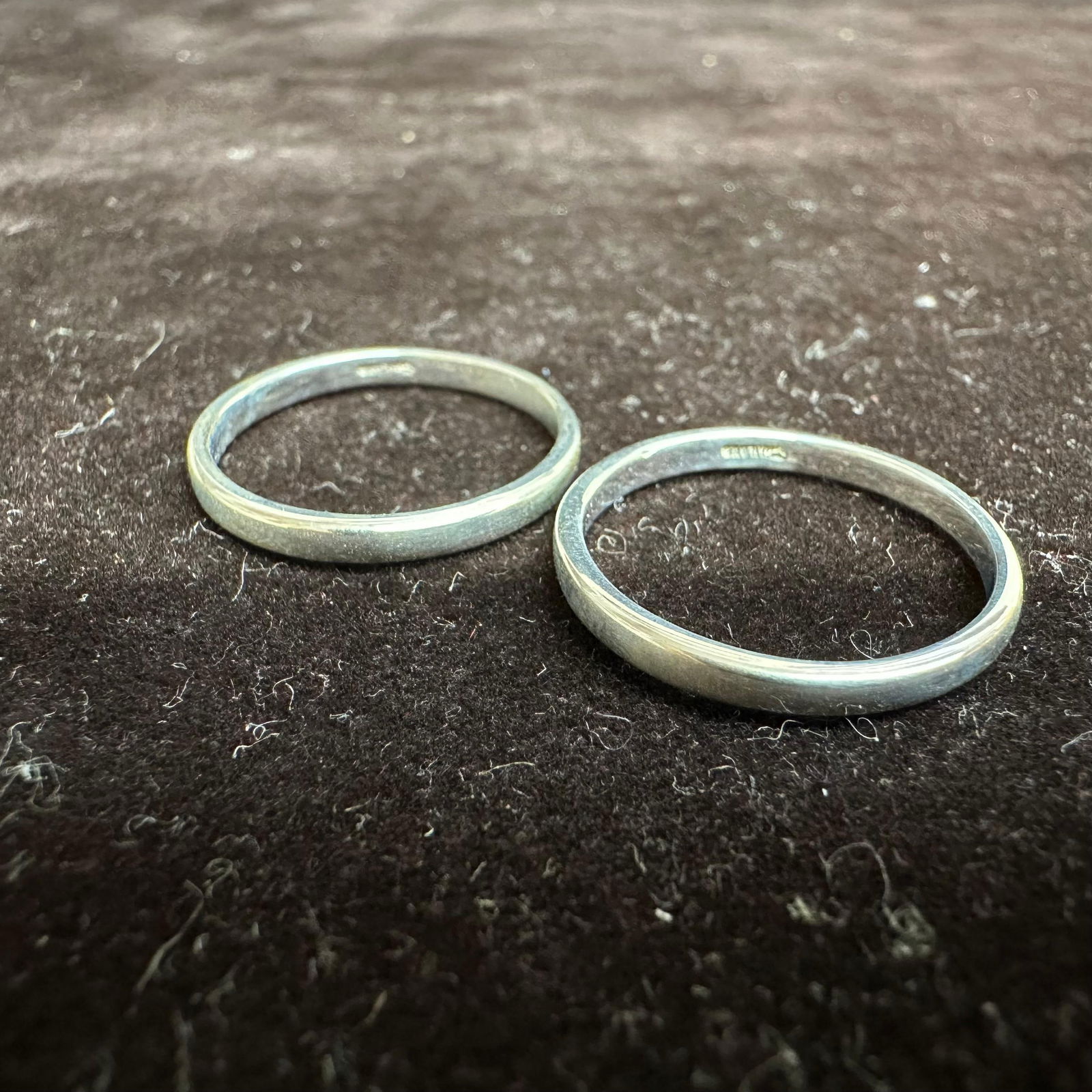 Thailand 925 CNA Sterling Silver Stackable Ring Set L55 - 8