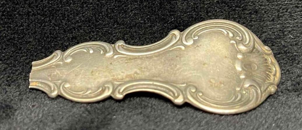.925 Silver Spoon Handle Engraved A.V.M - 4
