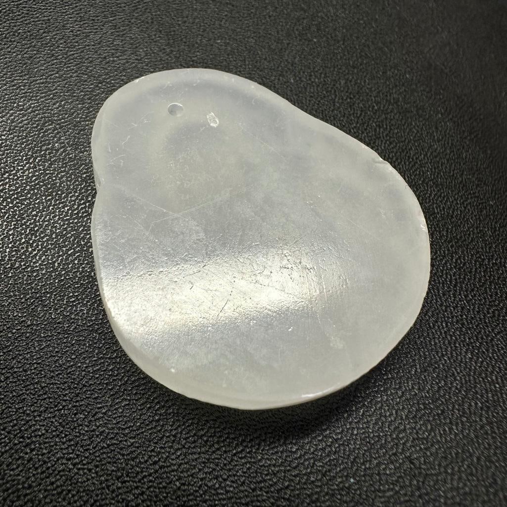 White Jade Buddha Pendant - 2