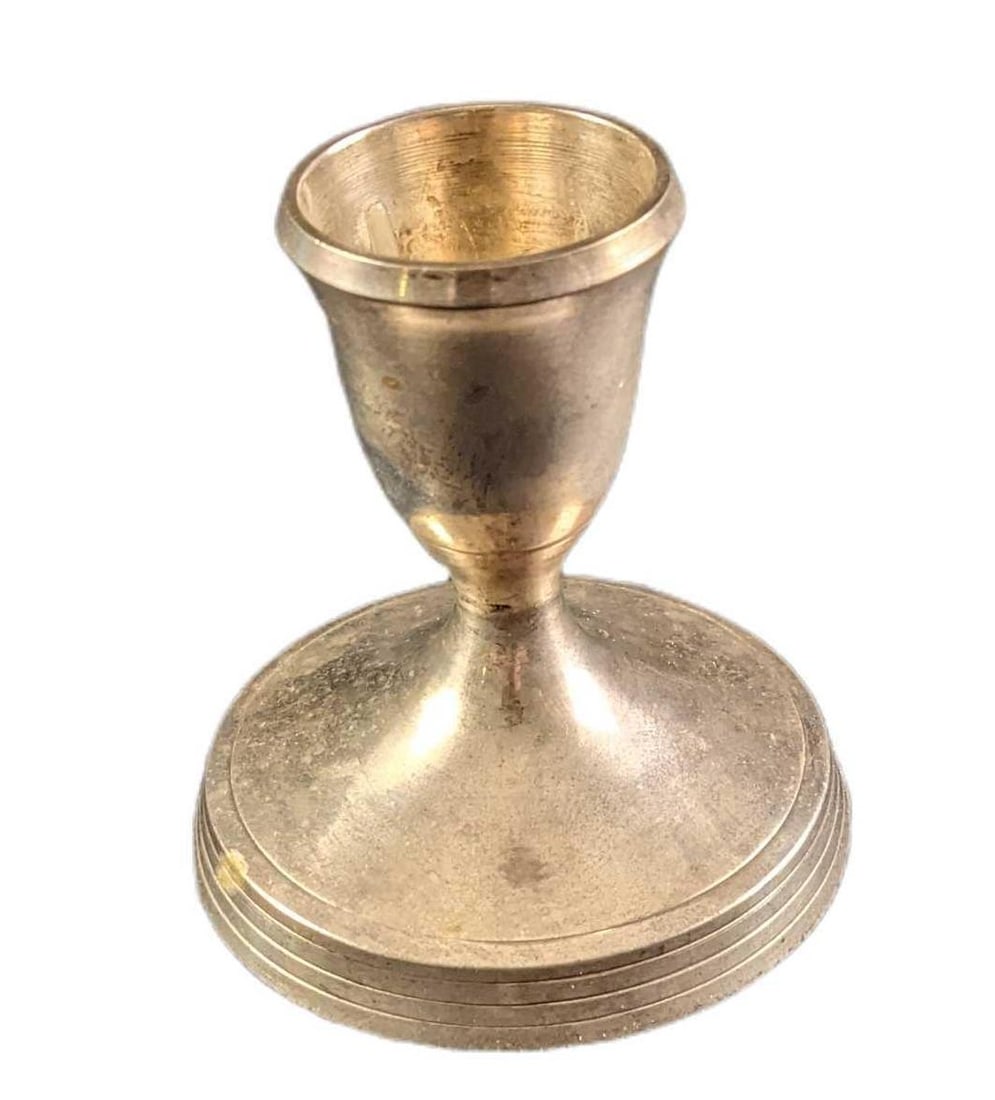 Two Vintage Silverplate Candlestick Holders - 2