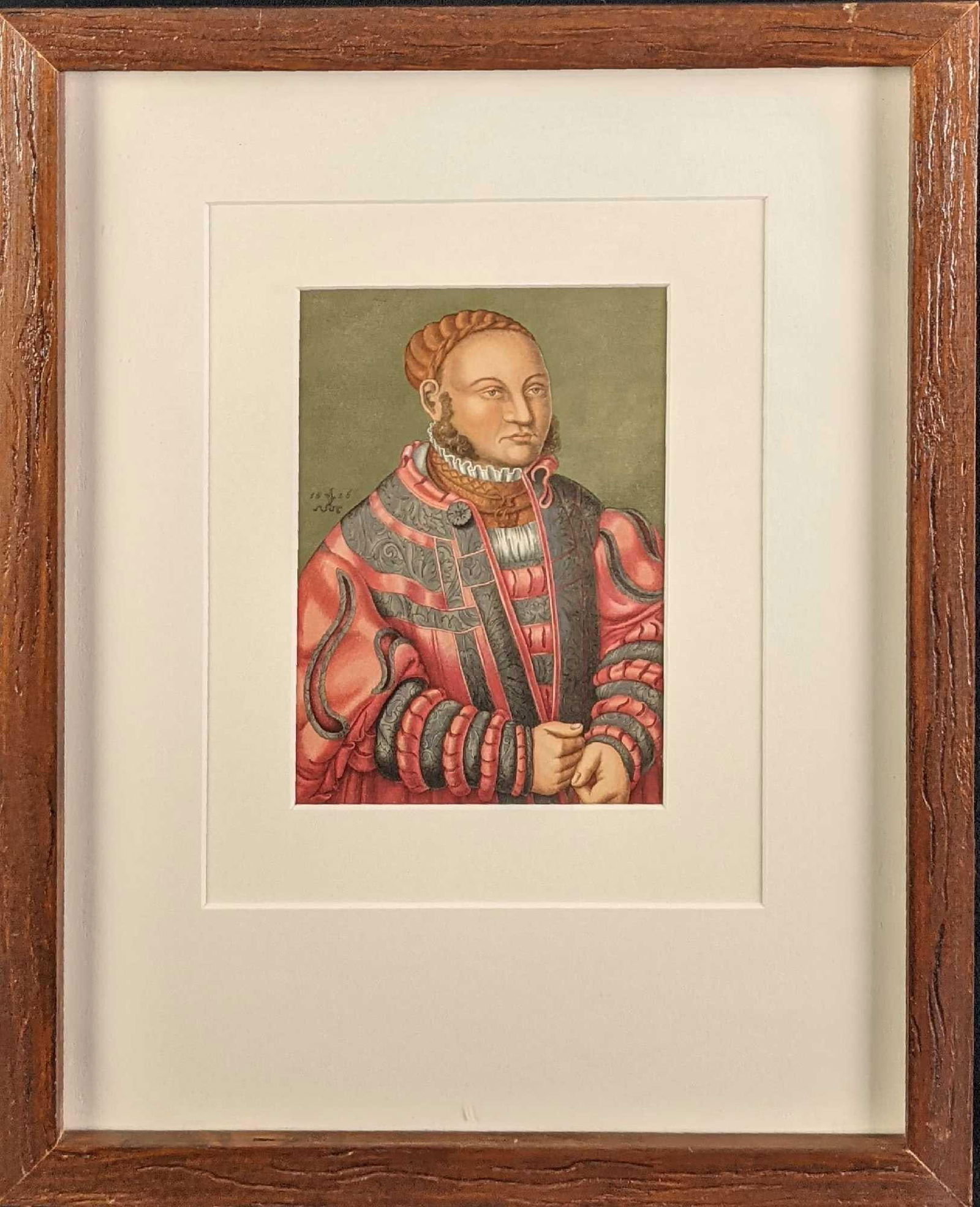 Framed German Nobleman Chromolithograph Print (1 of 6)