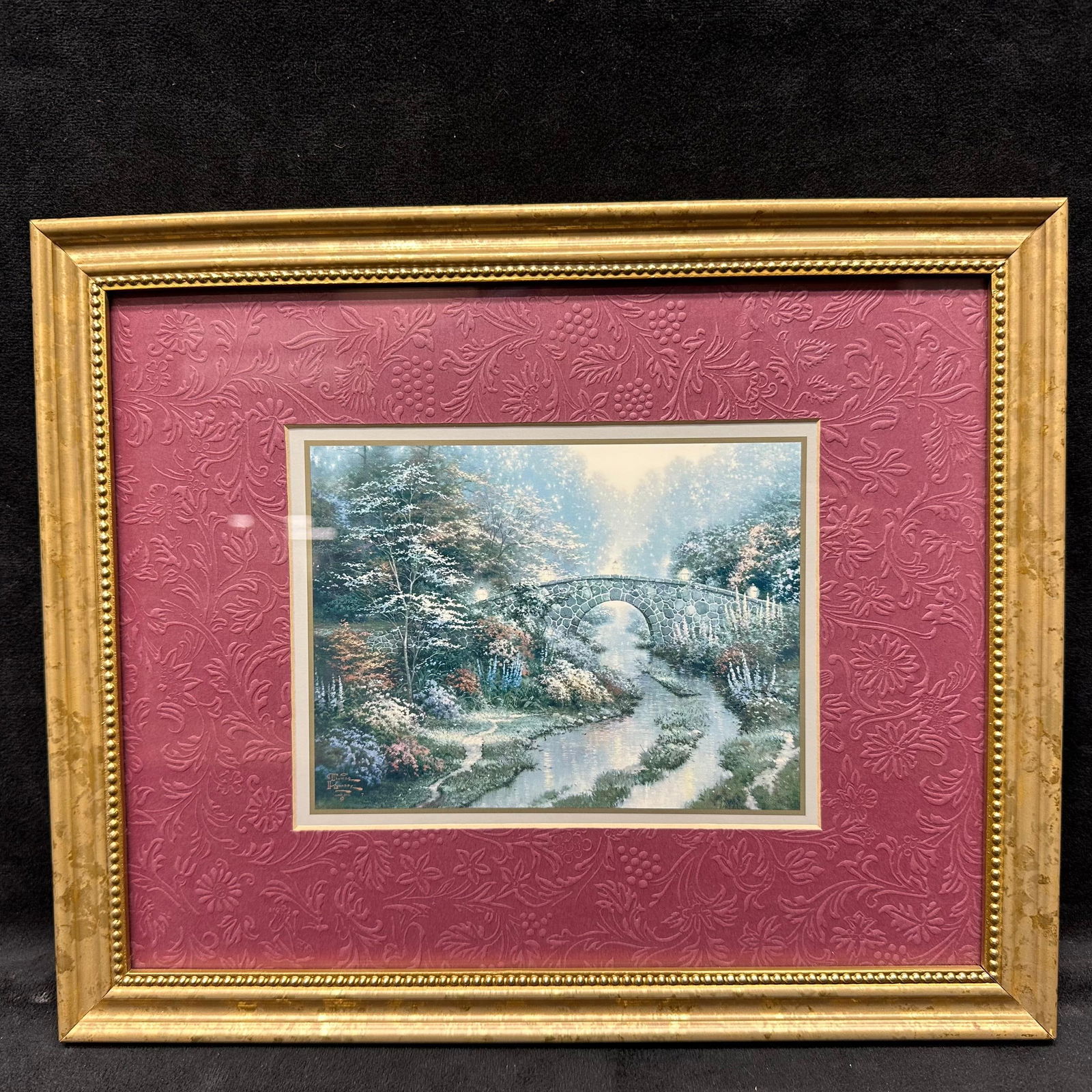 Thomas Kinkade Accent Print Framed Stillwater Bridge (1 of 7)