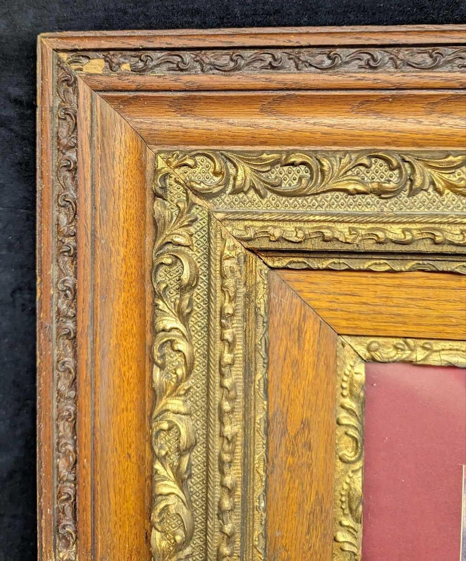 Framed Raphael Two Cherubs Print - 4