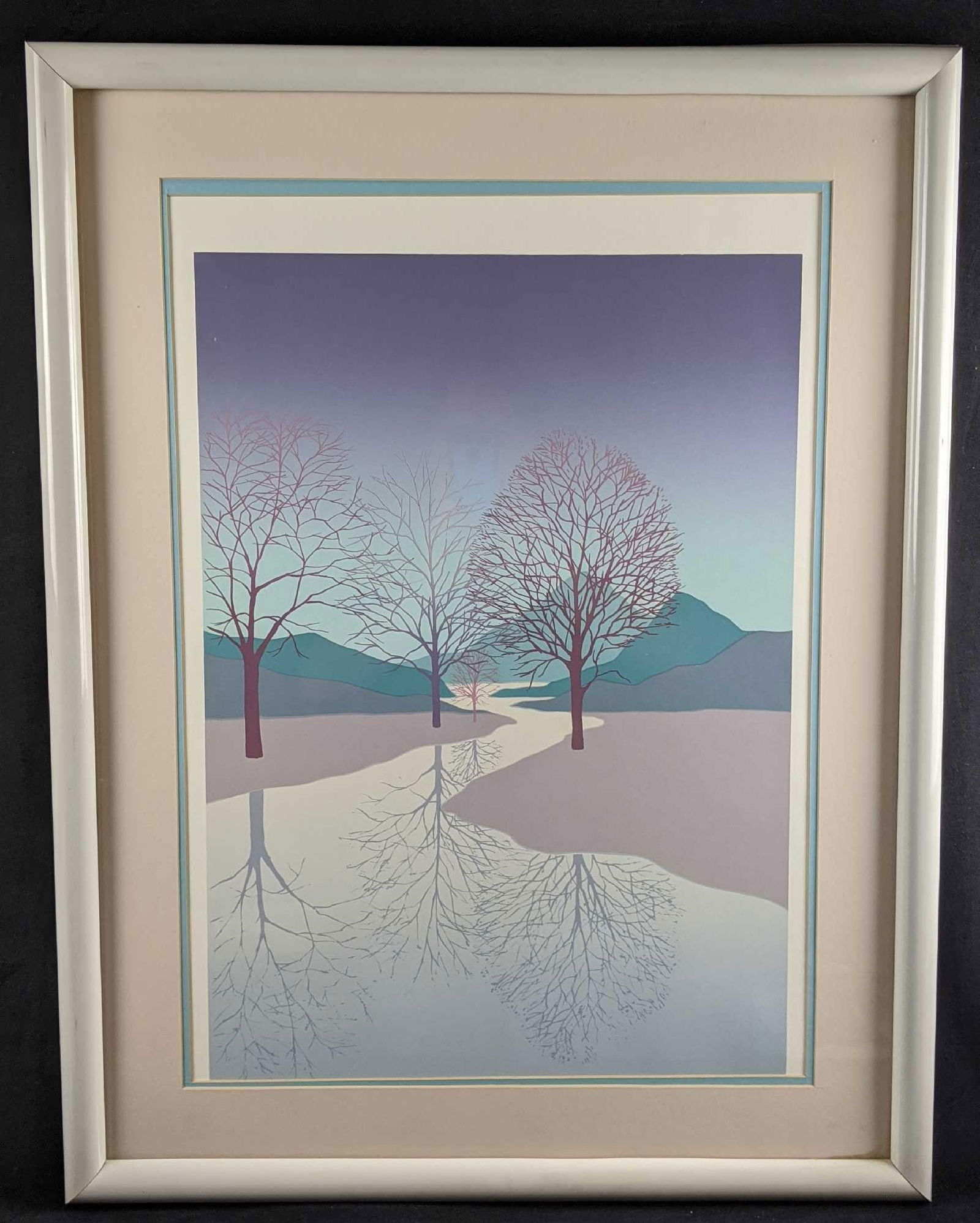 Large Framed Nature Art Lithograph (1 of 7)