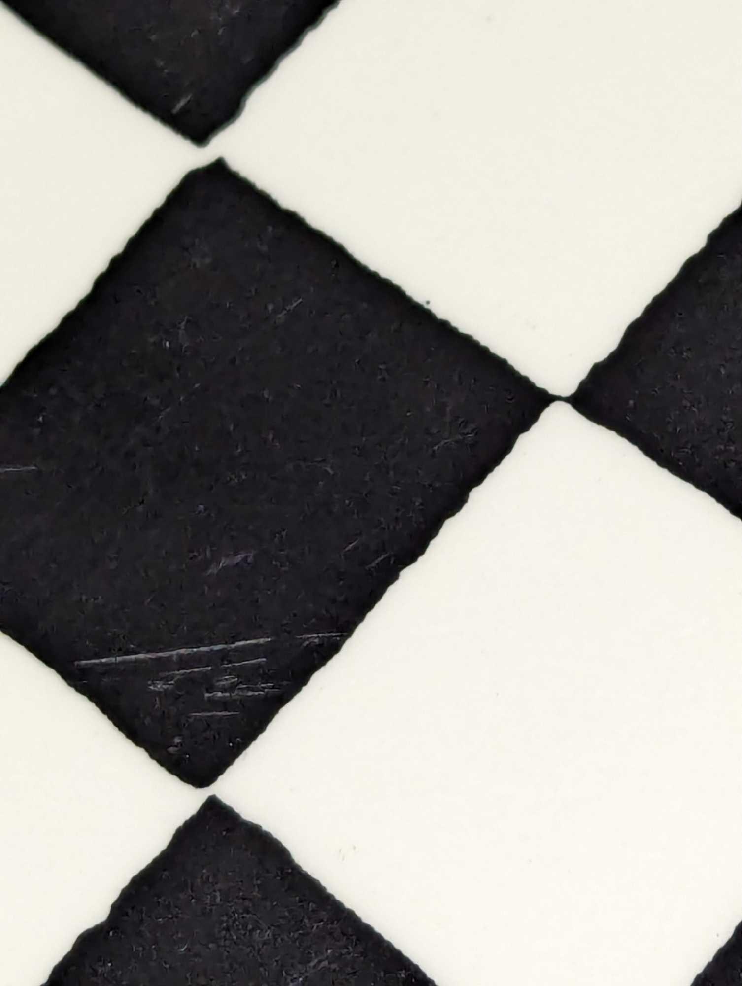 Checkerboard Pattern Ceramic 11" Round Platter - 2