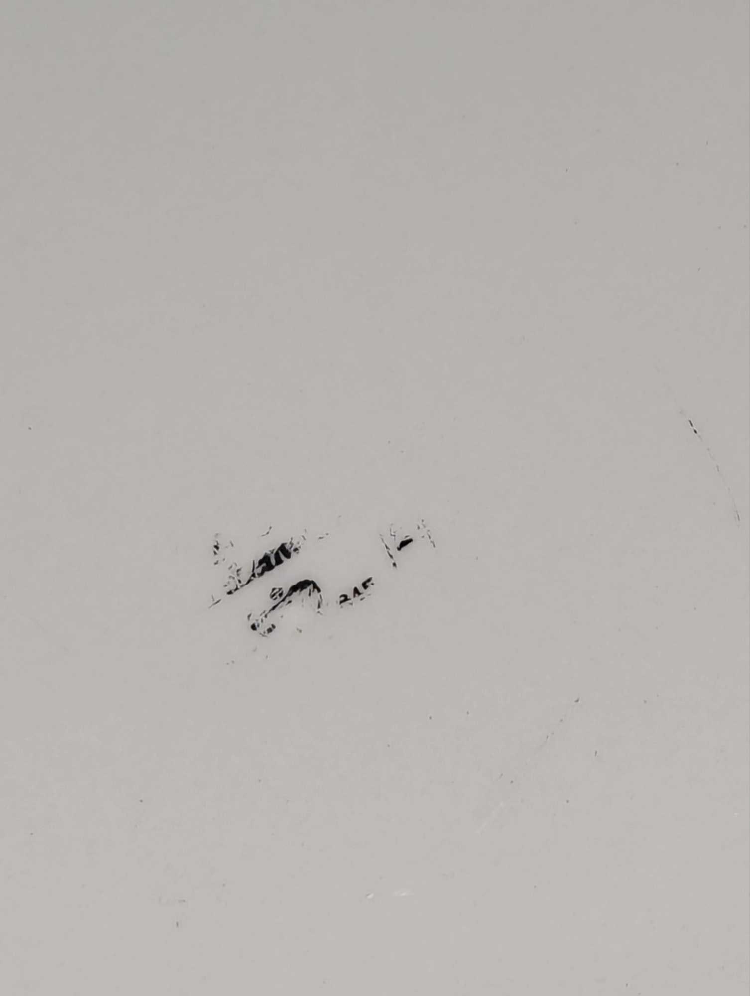 Checkerboard Pattern Ceramic 11" Round Platter - 3