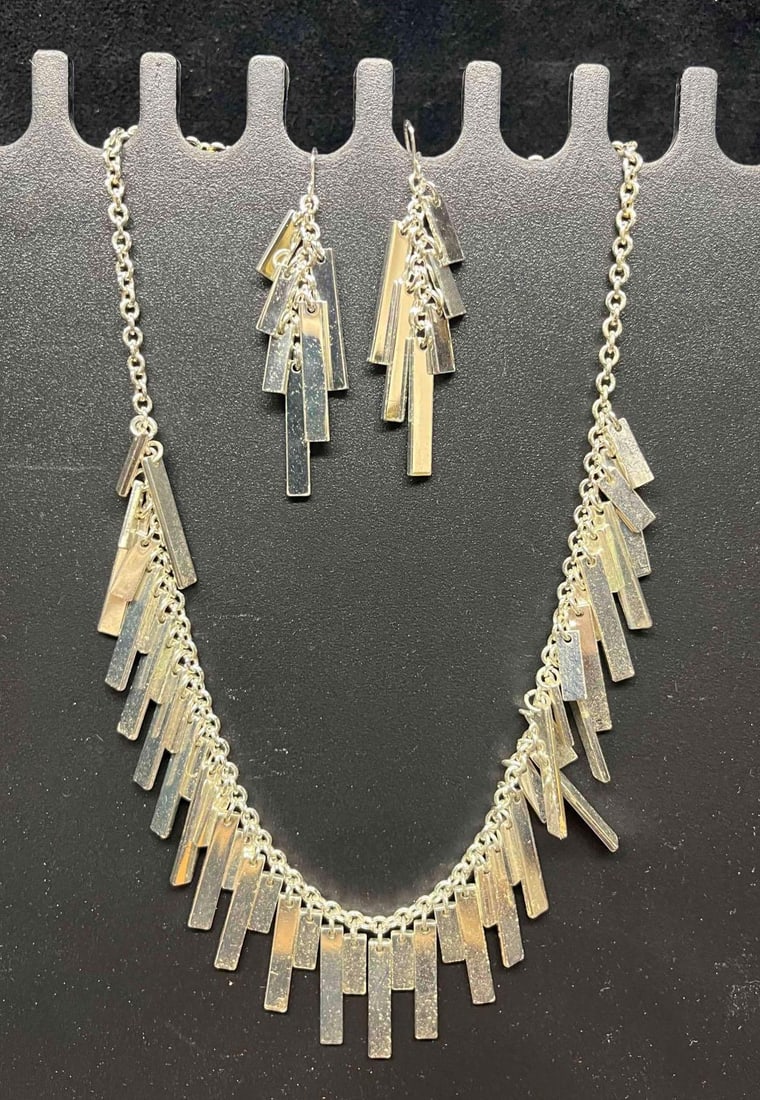 Two Matching Necklace & Earring Sets - 2