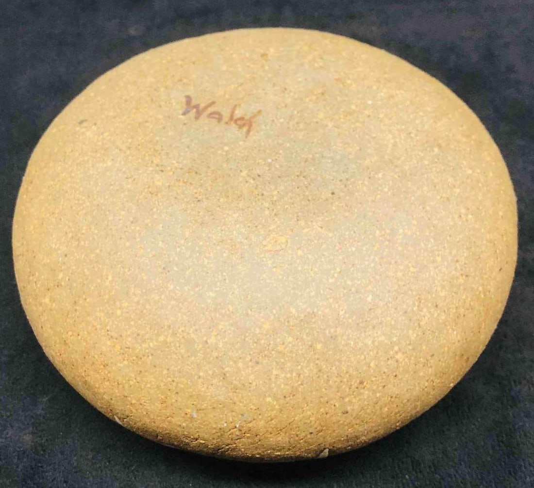 Signed Small Clay Pot - 4