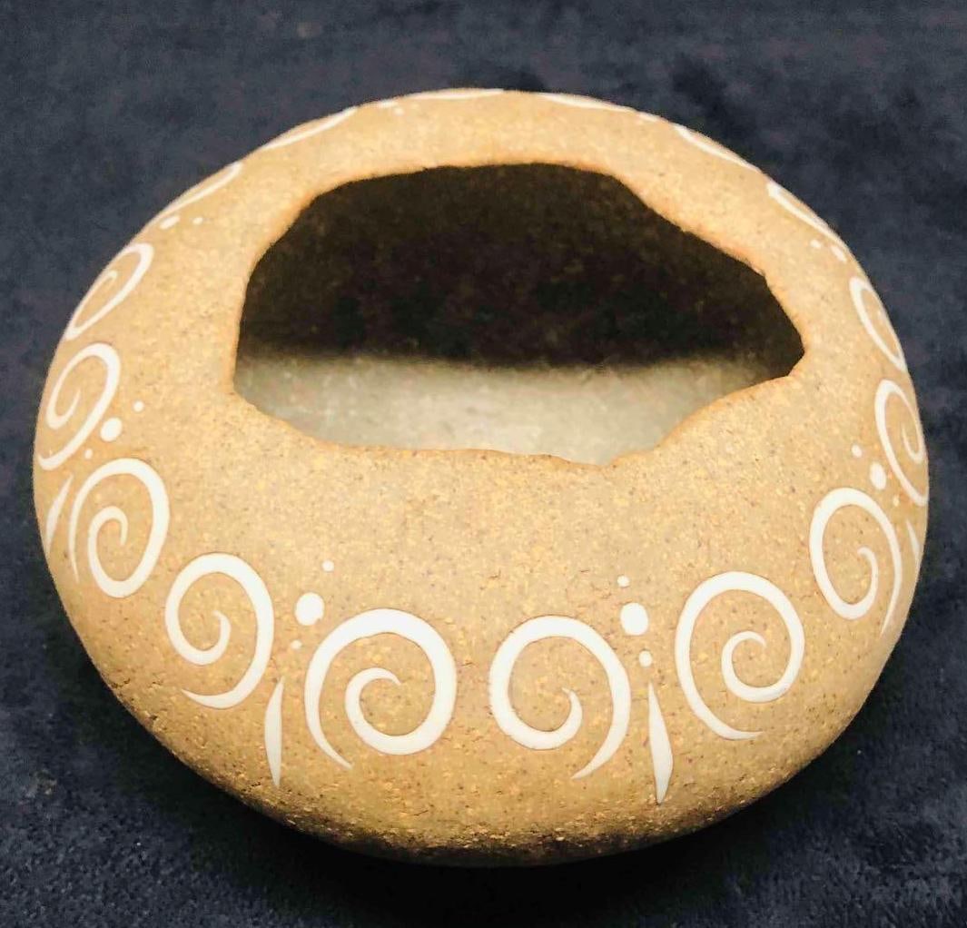 Signed Small Clay Pot - 8