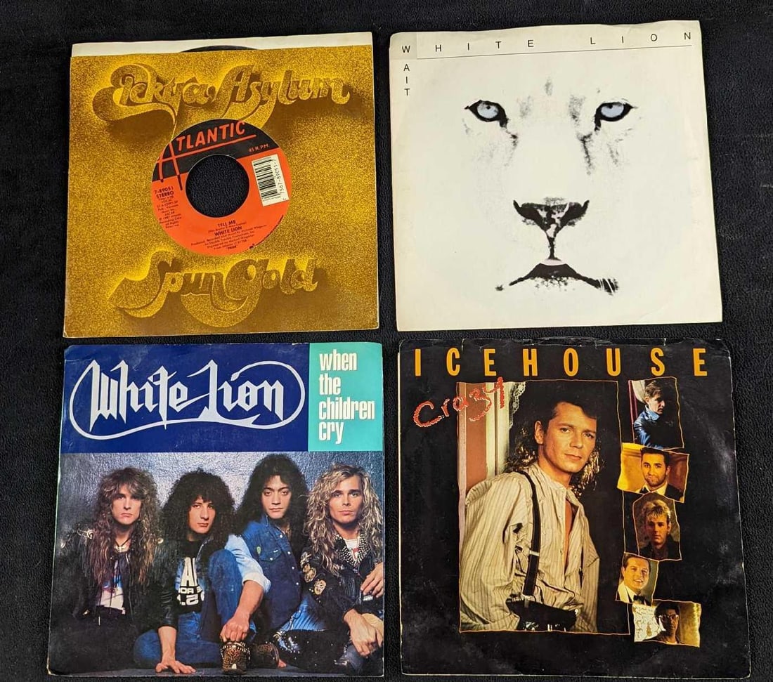 4 White Lion & Icehouse 7" Singles Glam Rock New Wave (1 of 6)