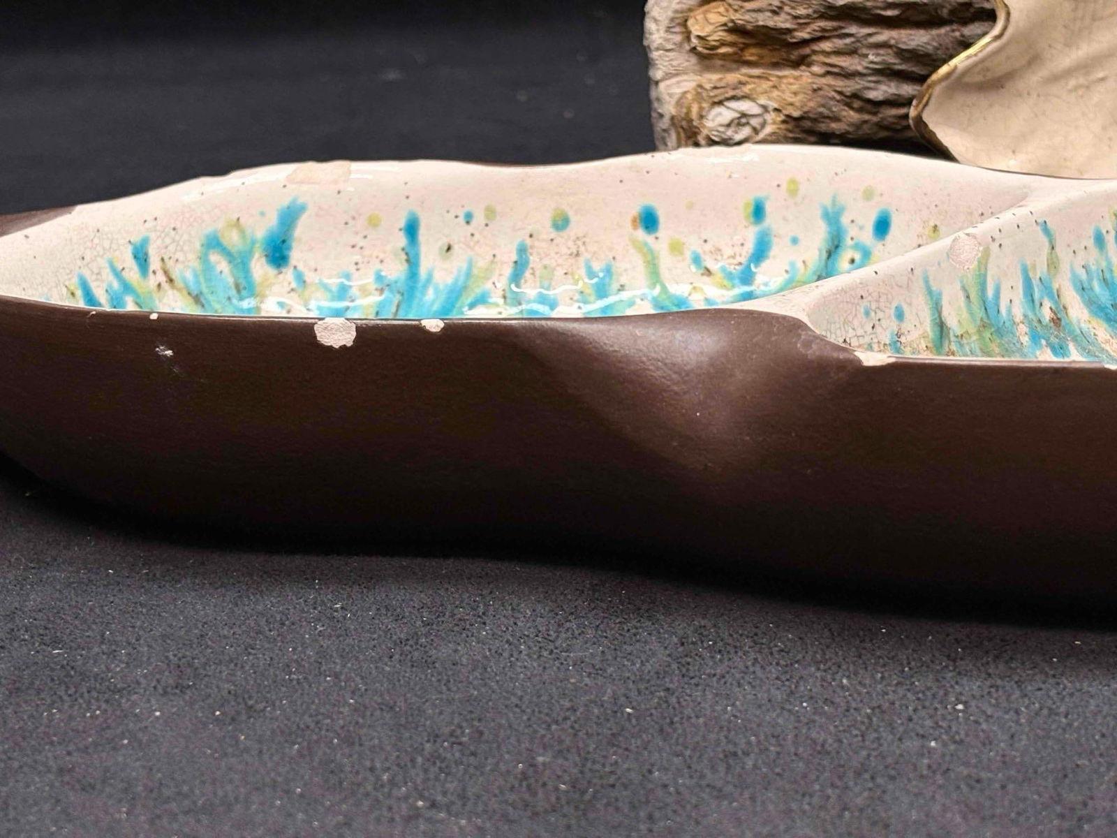 2pc Fall Themed Ceramic Trinket Trays - 2