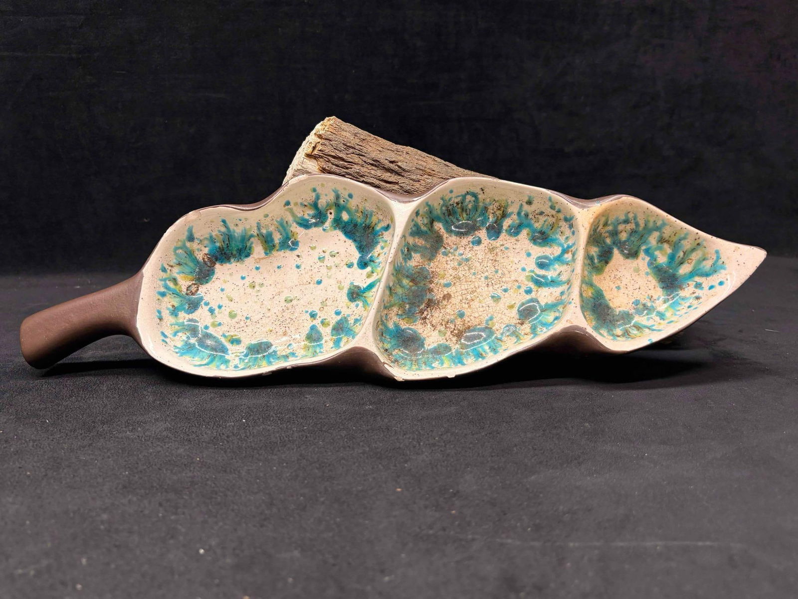 2pc Fall Themed Ceramic Trinket Trays - 9