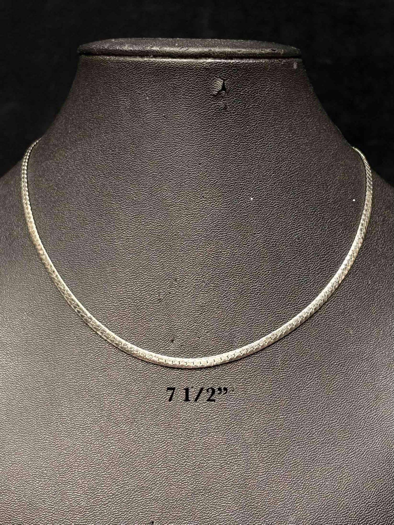 6pc Silver Eccentric Statement Necklace Lot - 8