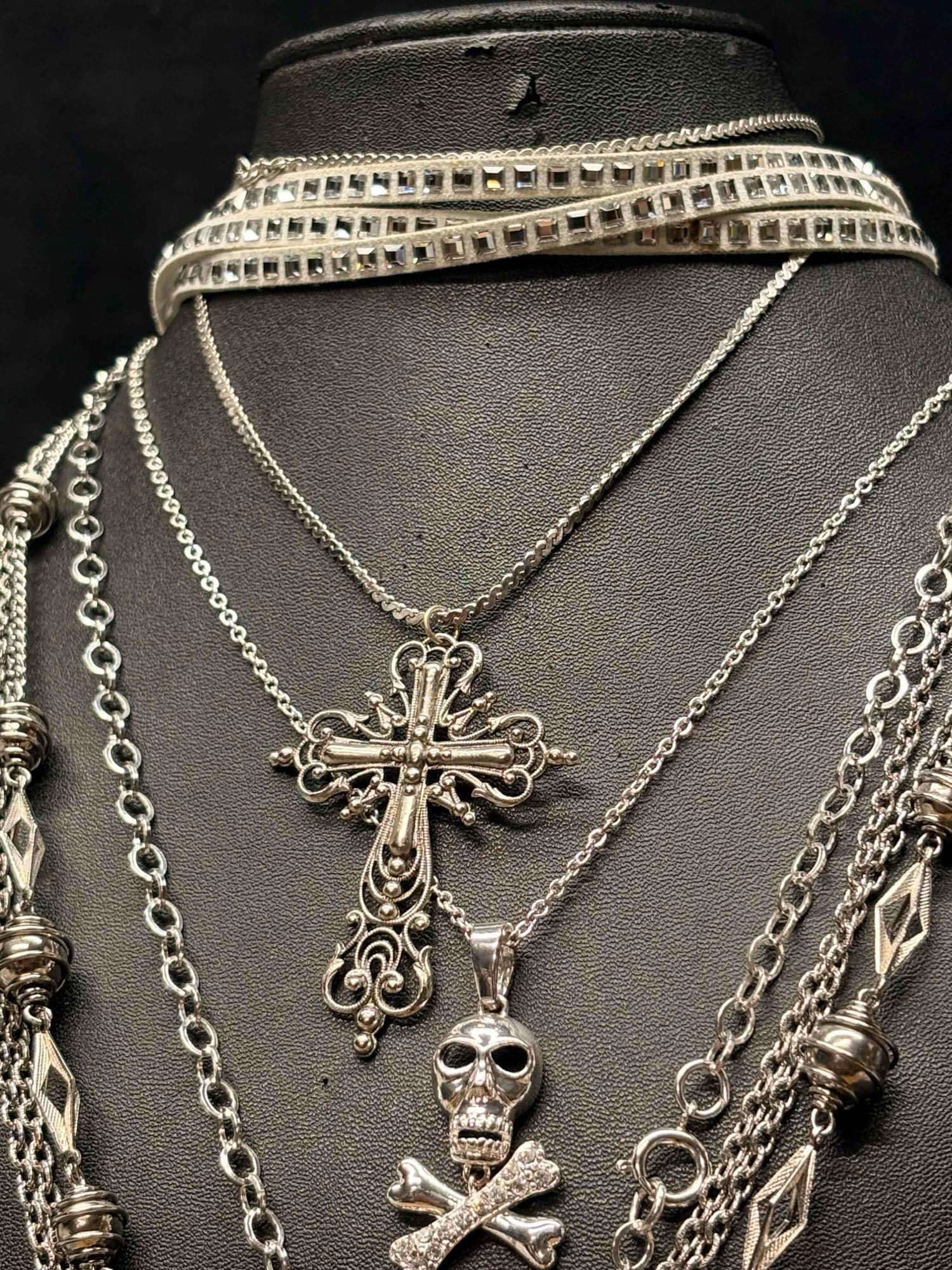 5pc Silver Gothic Themed Lot - 2