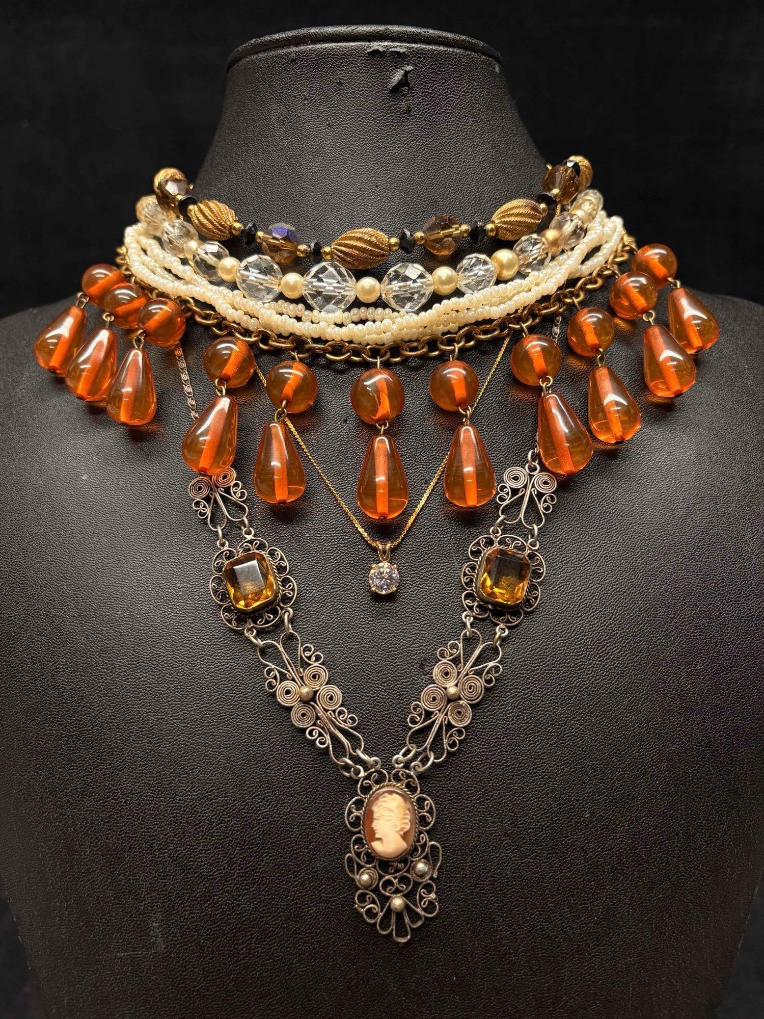 6pc Earth Tone Baltic Amber Necklace Lot (1 of 13)