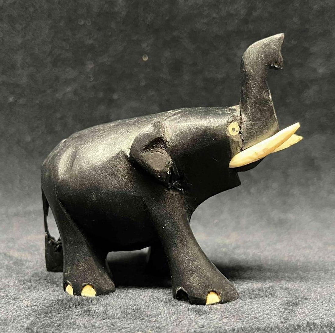 Unique Hand Carved Bone Elephant Bundle - 3