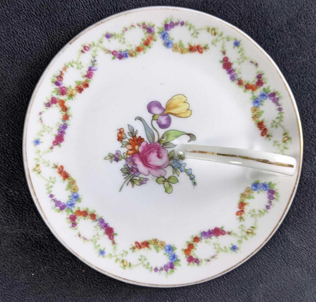 Assorted Bone China Saucers Small Plates - 4