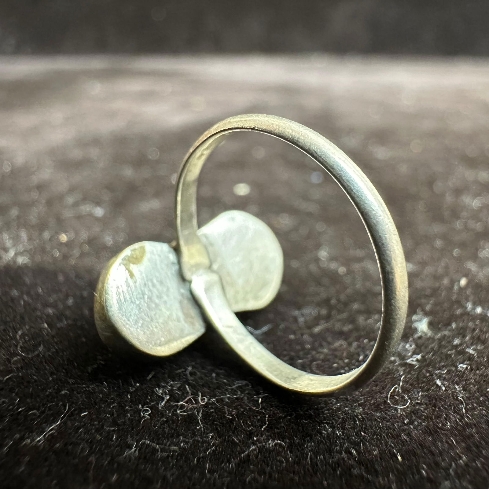 Zuni Style Silver Two Panel Sunface Inlay Ring - 16