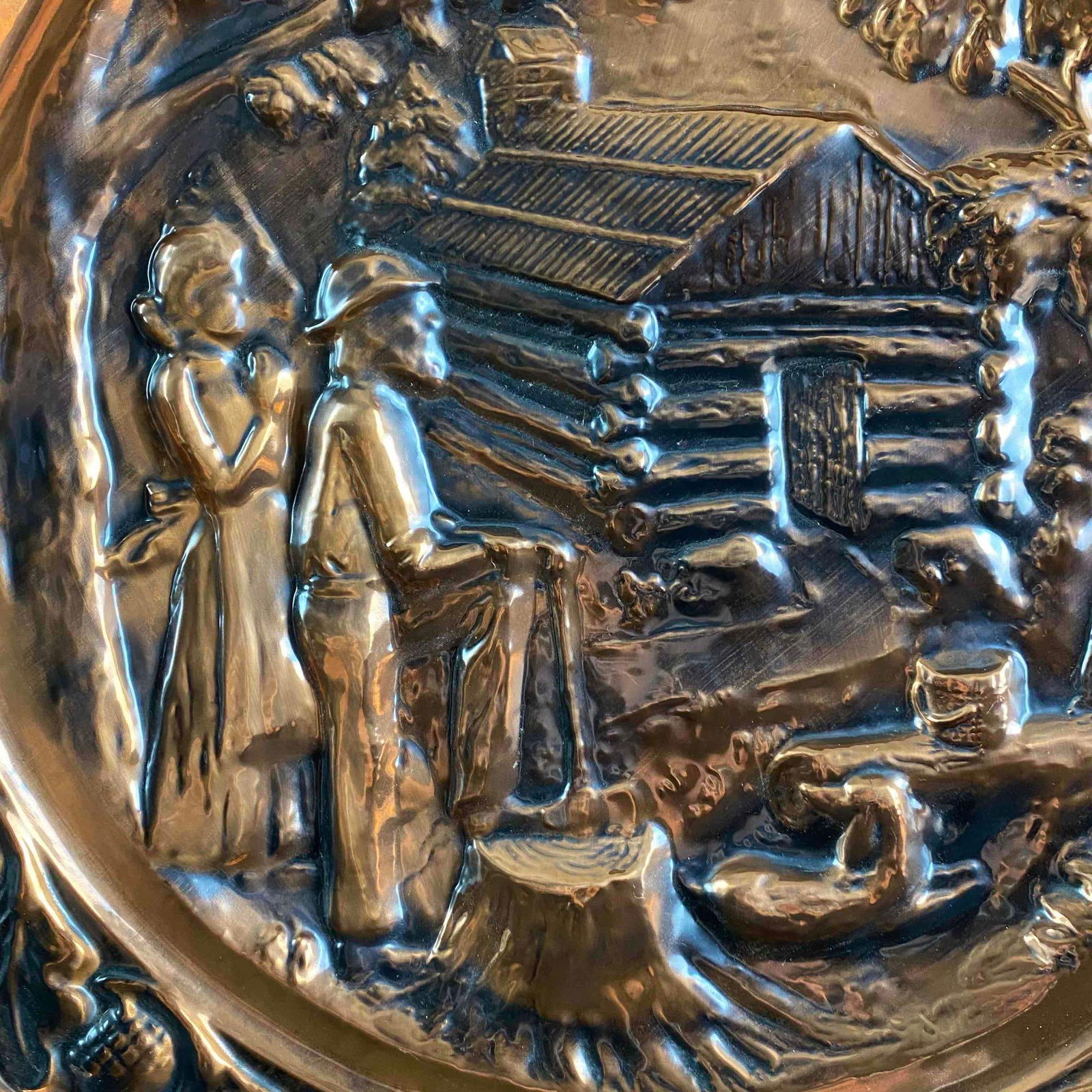 20" Decorative Copper Plate - 2