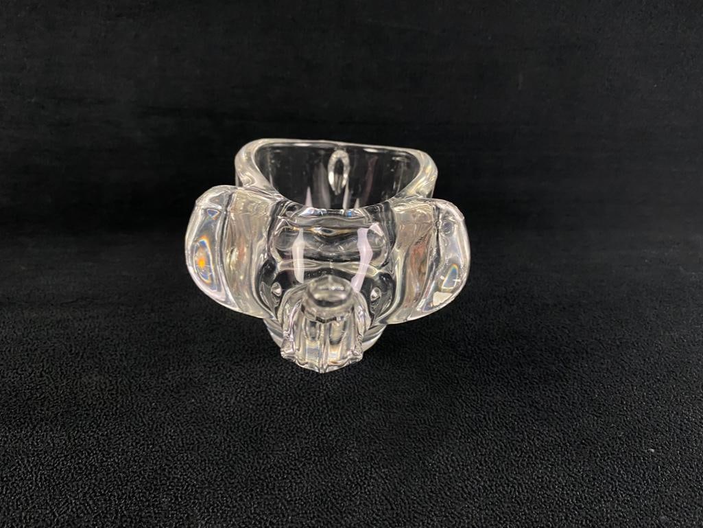 Pressed Glass Elephant Candy Dish - 5