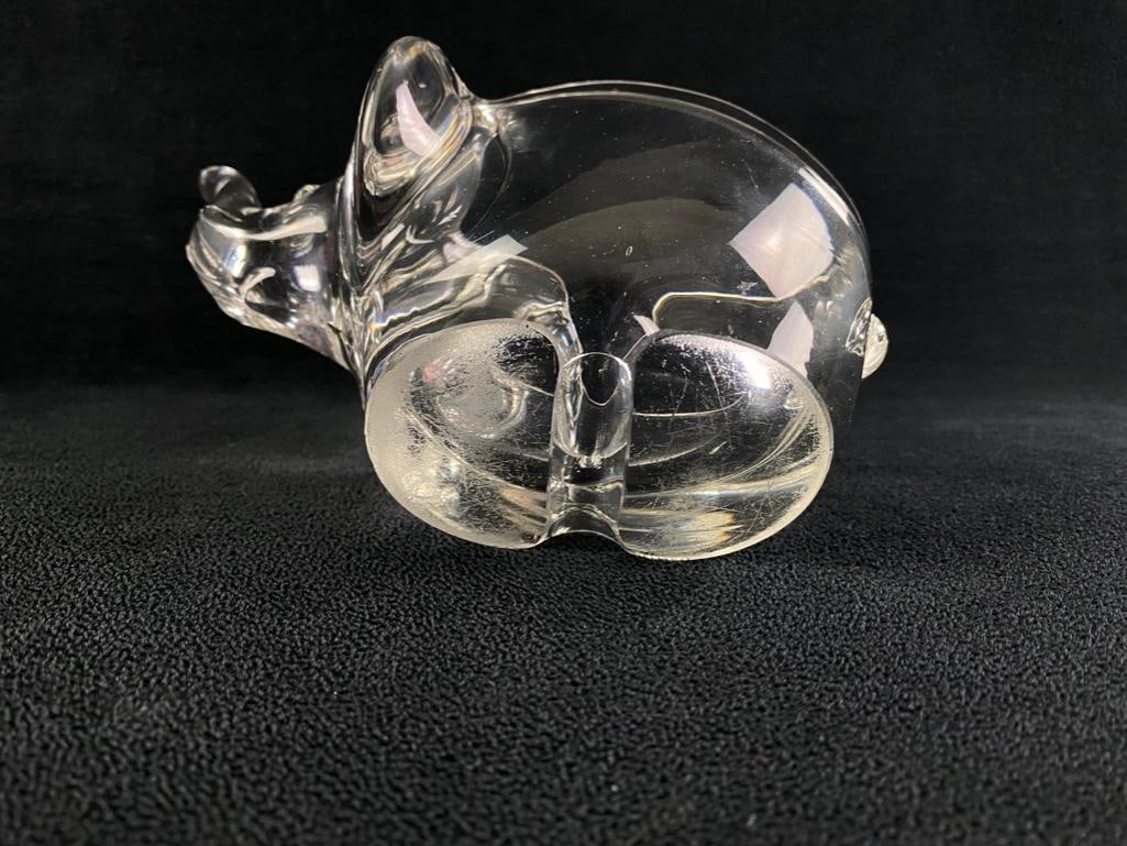 Pressed Glass Elephant Candy Dish - 6