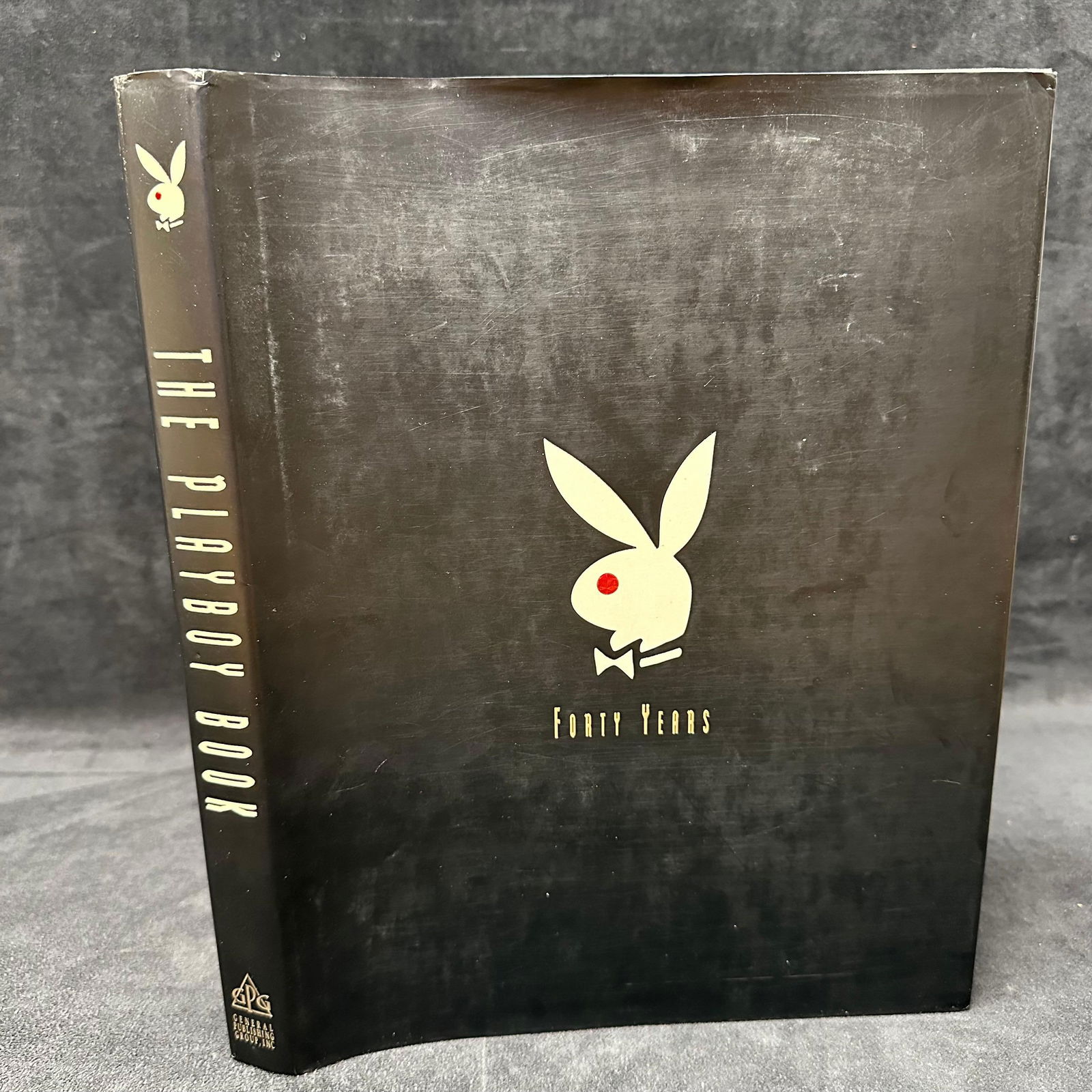 The Playboy Book The Complete Pictorial History 40th Anniversary Signed by Hugh Hefner: Autographed Large-format hardcover book titled The Playboy Book: The Complete Pictorial History, commemorating forty years of Playboy. Features extensive photographic and editorial content covering Pl