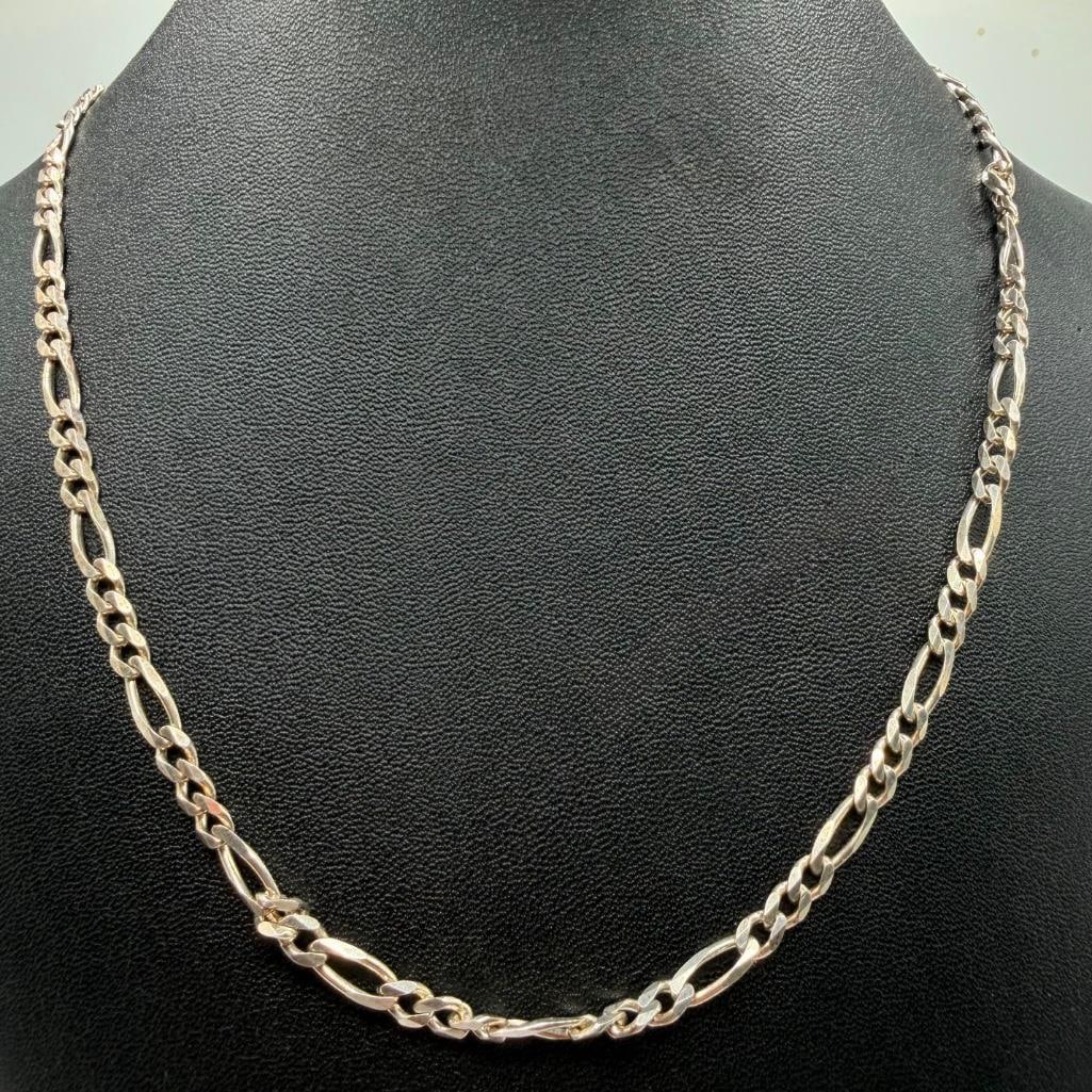 18" Sterling Silver Figaro Chain (1 of 3)