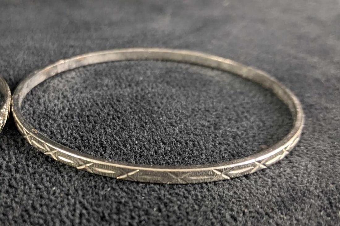 Silver Colored Bracelet Stacking Set - 5