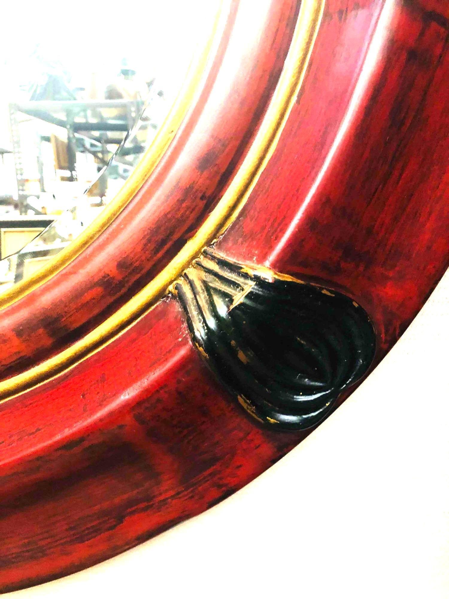 Large Decorative Round Wall Mirror - 2