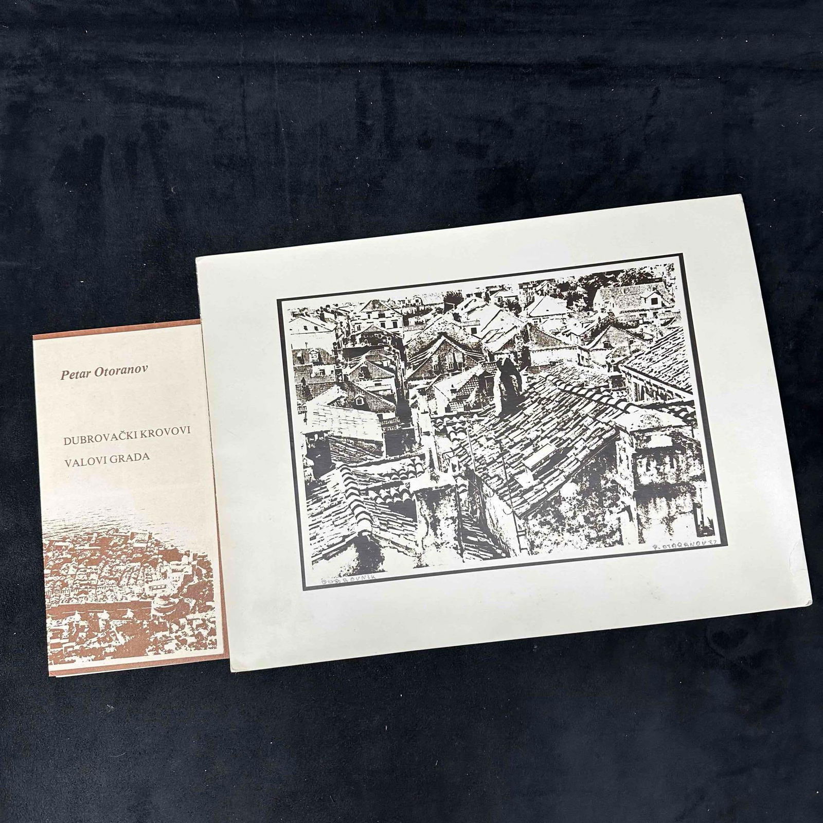 Rooftops of Dubrovnik Roofs by Petar Otoranov Croatia Art Print: This item is in good pre owned, previously displayed condition with light wear, includes pamphlet, and has light surface scratches and wear. Please reference all photos for full details. Art