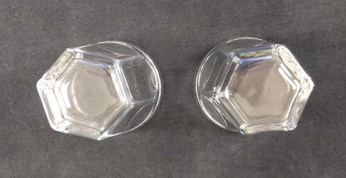 Two Vintage Single Rocks Drinking Glasses - 6