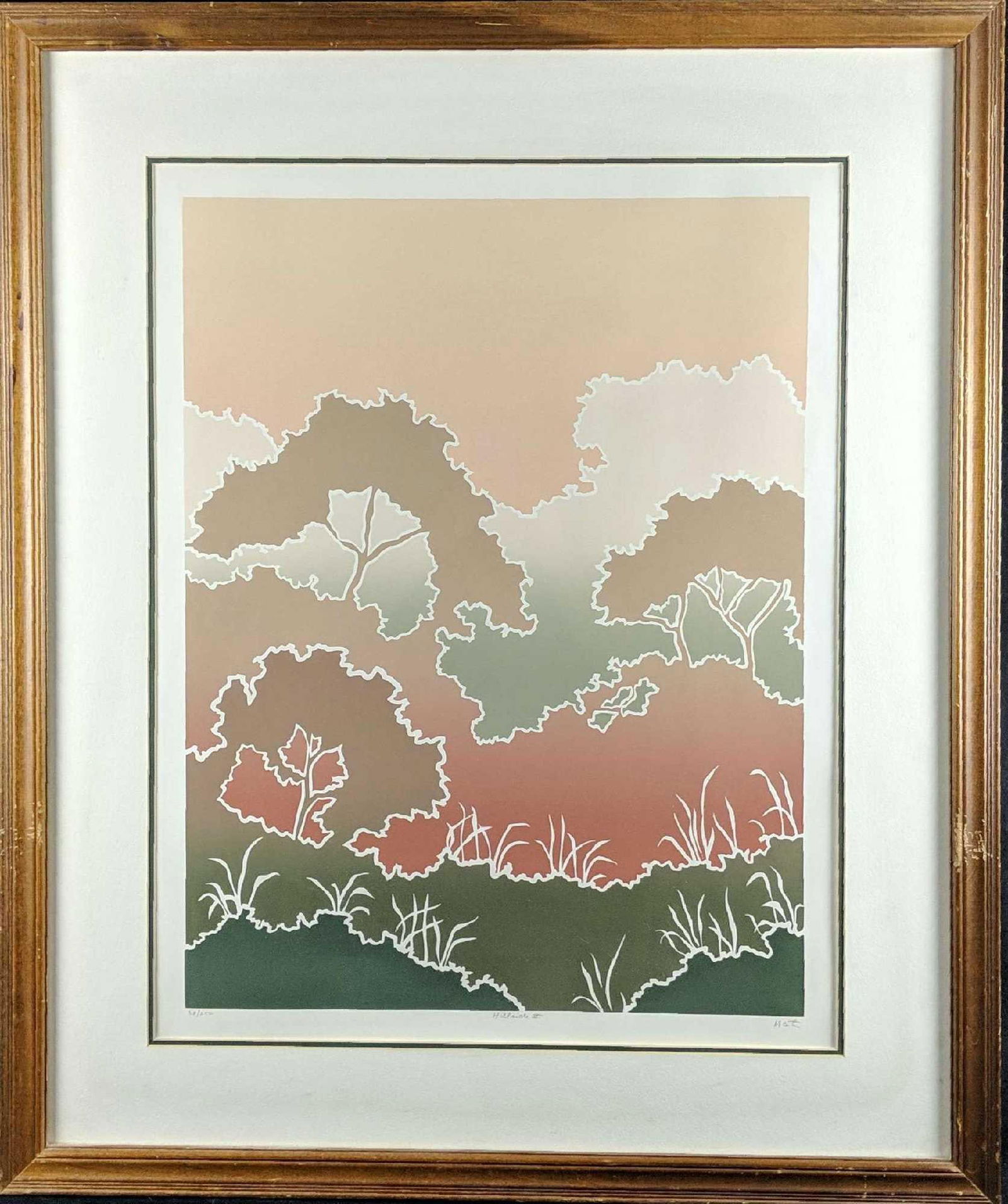 Hilside Two Color LE Serigraph Print By Martin (1 of 8)